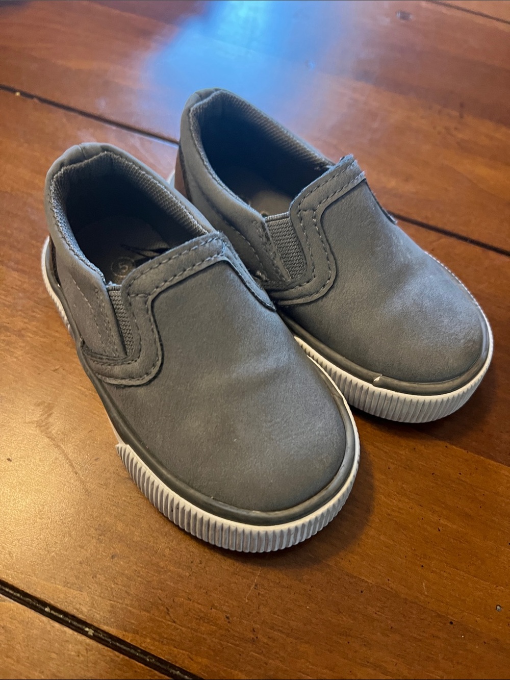 Falls Creek Gray Slip-On Kids Sneakers